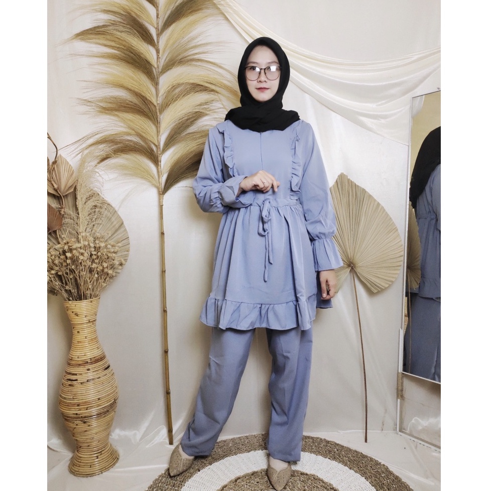 SETELAN TUNIK ITY CREPE PREMIUM BY KIHA