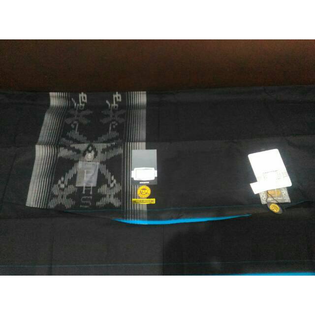 Sarung BHS Mercerized TKB Tumpal Kembang Polos Hitam 0269-18Y267