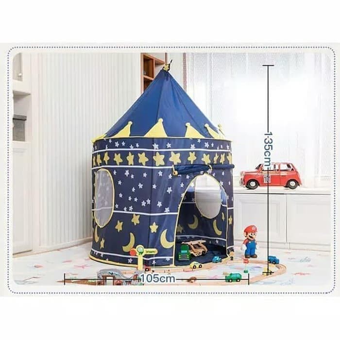 TD02 Tenda KERUCUT Castle Istana Anak Jumbo / Mainan Rumah 103x135cm