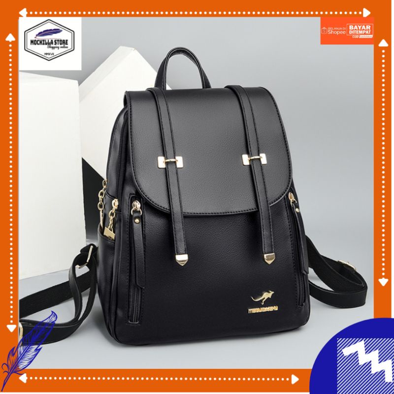 Mochillastore - Tas wanita Ransel Kpop Wanita Tas Backpack Sintetis Leather Tas sintetis kulit Tas Kulit murah Tas populer