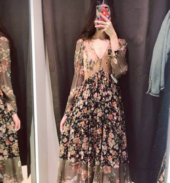 11160 Dress Maxi Brown Import 01-3