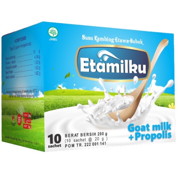 BPOM Susu Kambing Etawa Bubuk ETAMILKU 1 BOX – untuk Maag, Asam Lambung, Tulang, &amp; Daya Tahan Tubuh