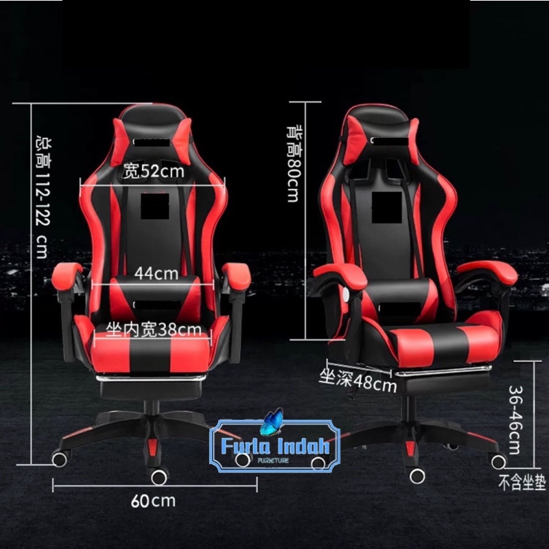 Kursi Gaming Gaming chair kursi kantor kursi kerja kursi belajar TYPE 7008#