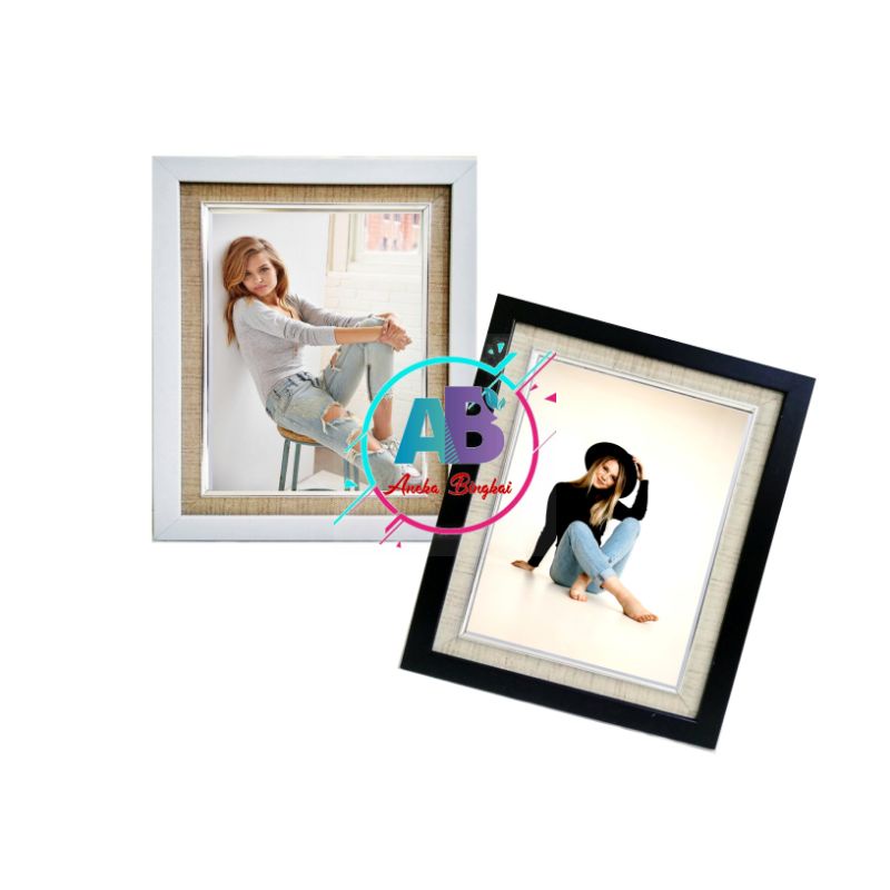 Bingkai Foto 8R Frame Foto Pigura Foto 8R/10R (20x25) Linen