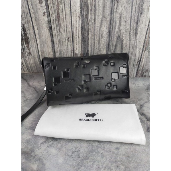 HANDBAG TAS TANGAN BRAUN BUFFEL KULIT ASLI