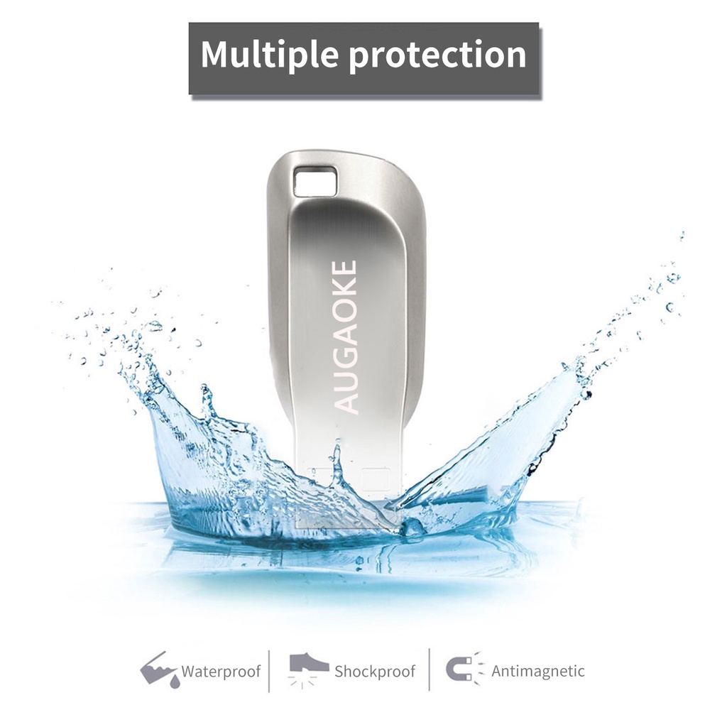 Huluboy Flashdisk USB 3.0 Kapasitas 256 / 512 / 1 / 2T Anti Air / Guncangan Bahan Metal Untuk Speaker