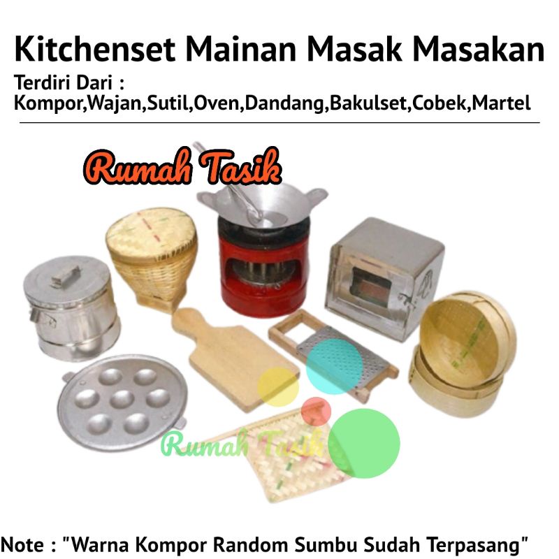 Kitchenset Mainan Masak Masakan Paket Talenan