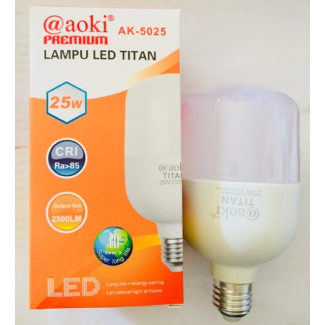 Lampu 25W Led Jumbo TITAN aoki Premium