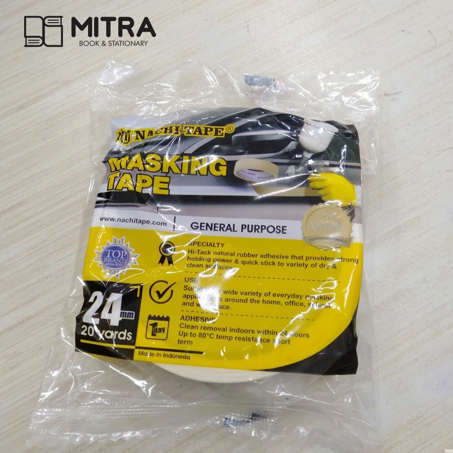 

Masking Tape Solasi Kertas Nachi 24mm x 20 yards