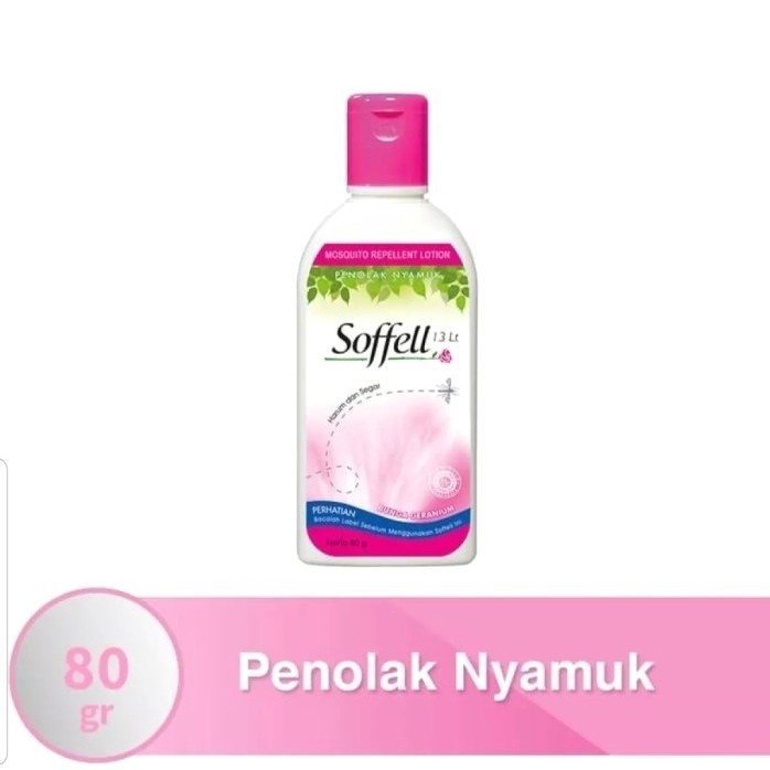 SOFFEL LOTION BUNGA GERANIUM BOTOL 80G