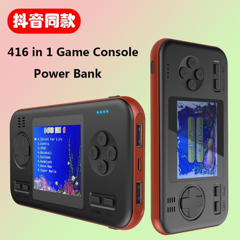 Wanle Gameboy Powerbank 8000 Mah 416 in 1 Game BoY Retro Import