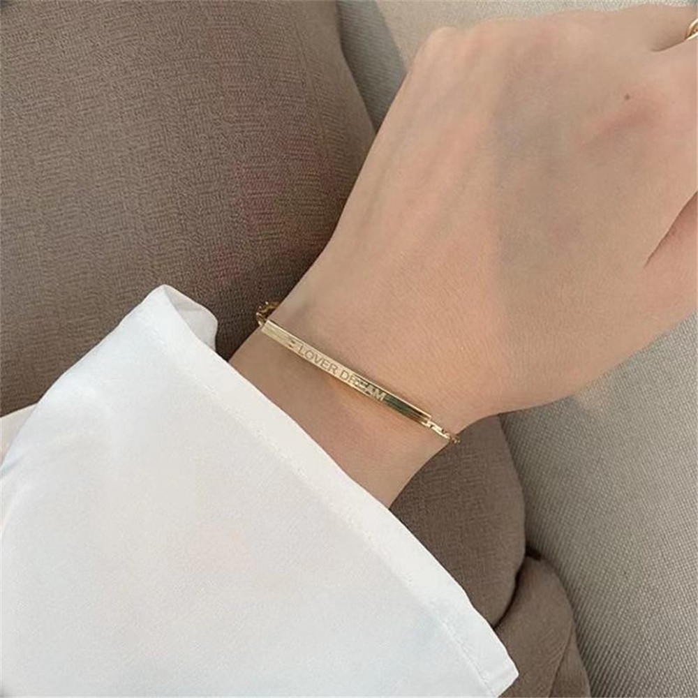 aaoottuuoo5.id Cod   Korean INS Pull Adjustable Bracelet Bead Pendant Hand Ornaments Bracelet Bangle Women Jewelry