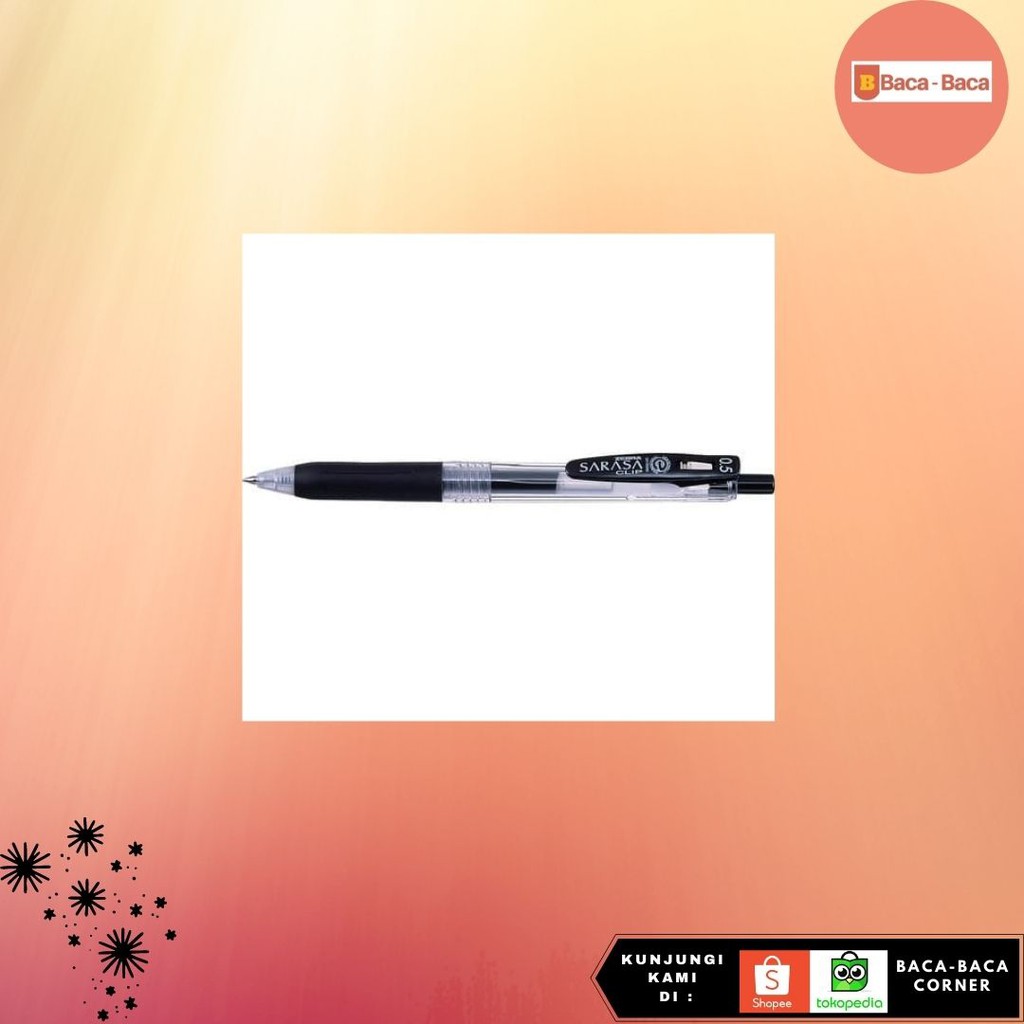 

BACABACA BALLPEN ZEBRA SARASA CLIP 05 BLACK PULPEN