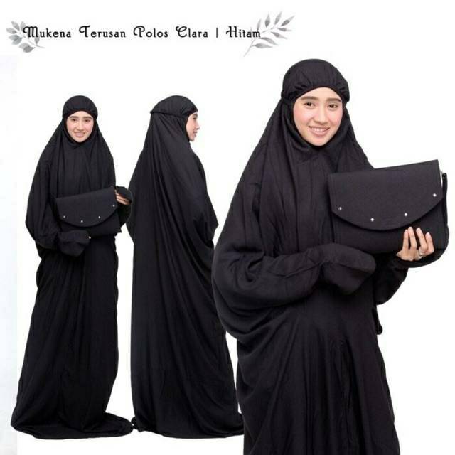 Mukena DEWASA TERUSAN BALI CLARA || Mukena Katun Rayon Polos Premium