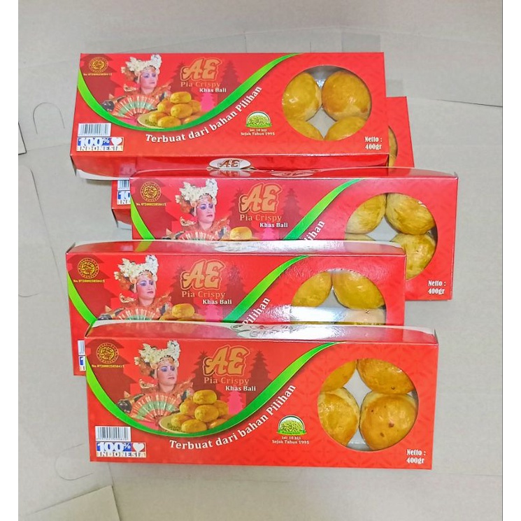 Pia Crispy AE (isi 10 pcs) variant rasa kacang hijau