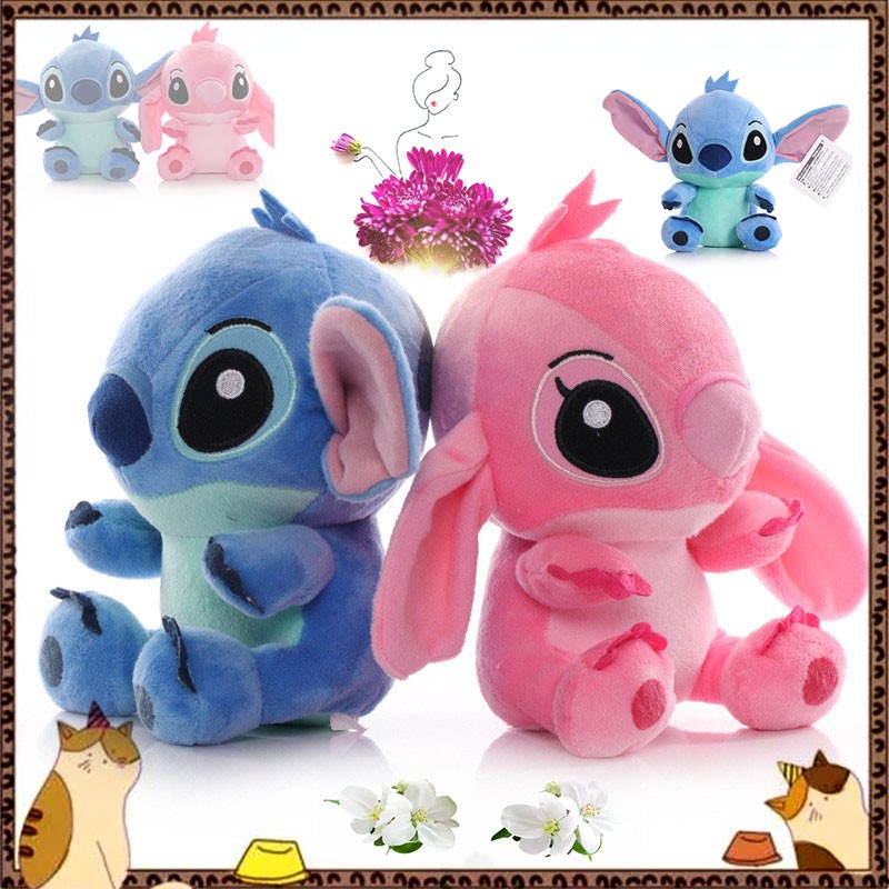 Disney Boneka Stitch Lilo And Stitch Bahan Plush Lembut Ukuran 20cm