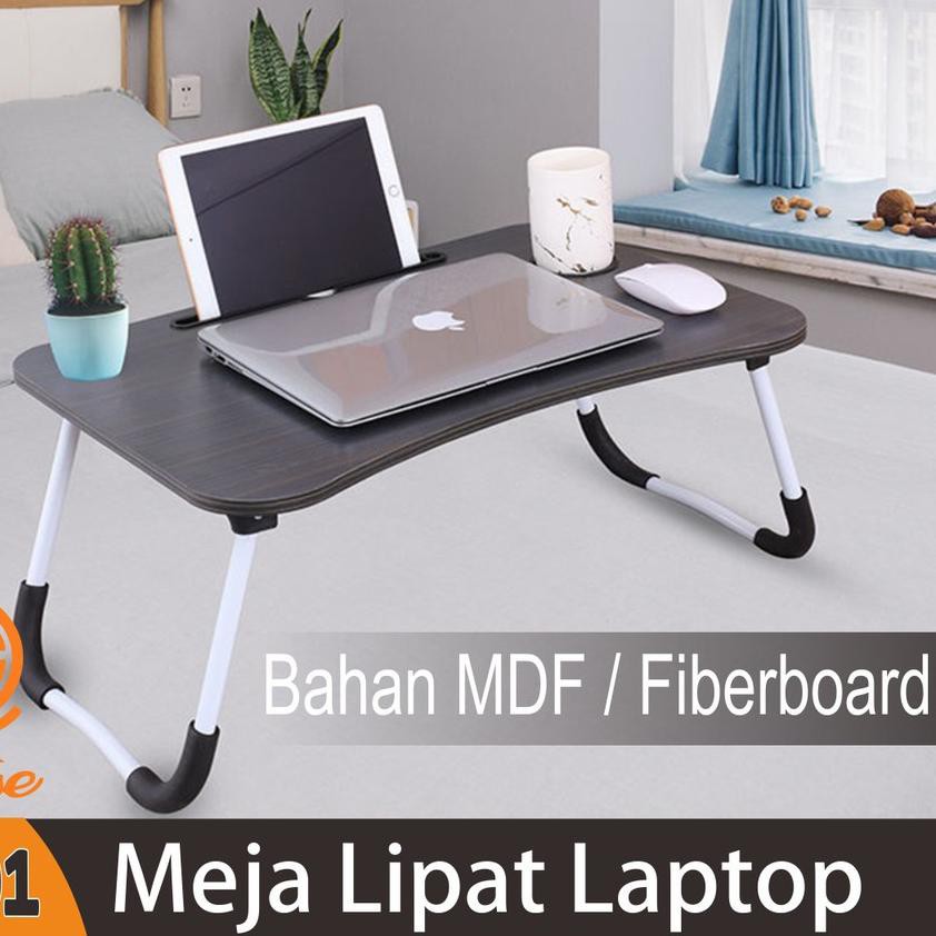 ♕ Meja Lipat Laptop Polos Elegant Meja Belajar Lipat Meja Belajar ➭