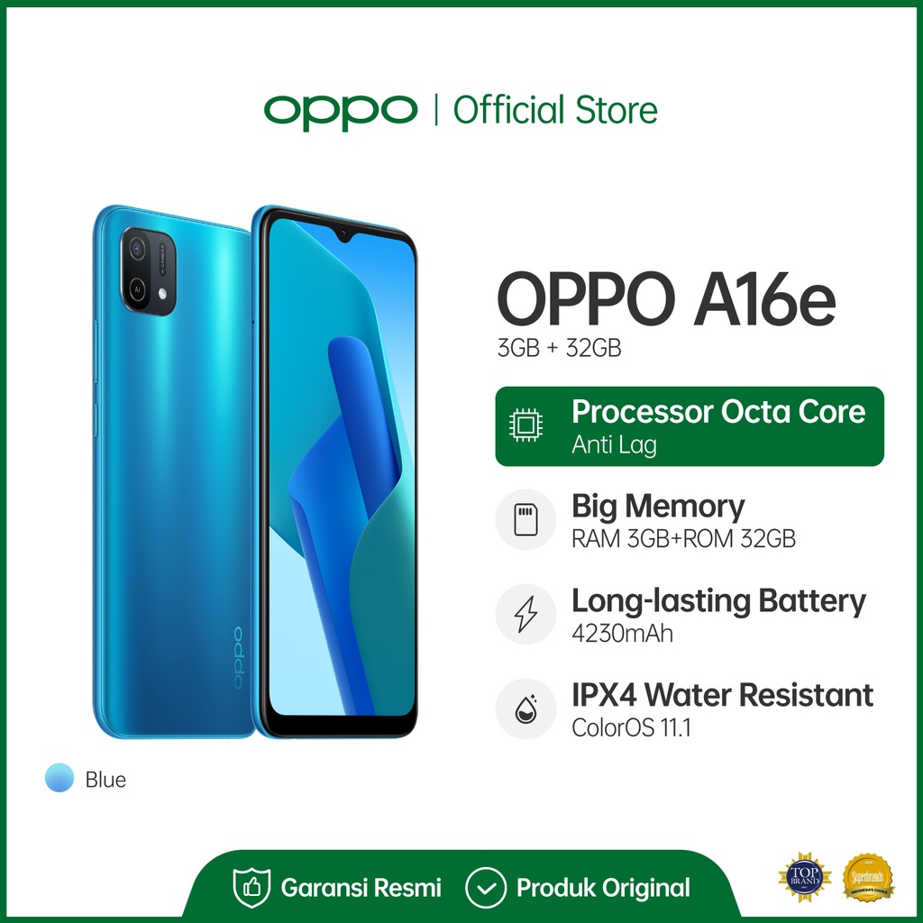 OPPO A16 & A16e 3GB/32GB [13MP Triple Camera, HD+ Eye-care Display, 5000mAh]-4