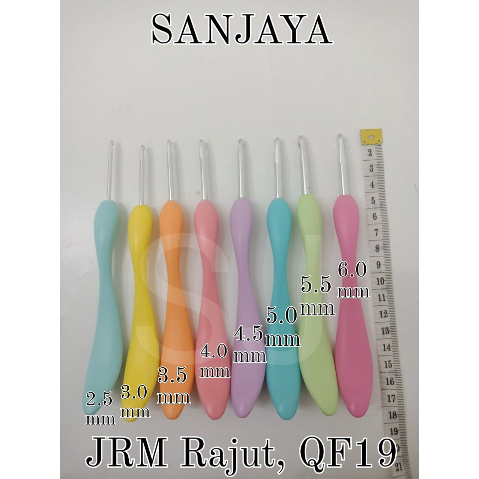 JARUM RAJUT / CROCHET HOOK / KNITTING NEEDLES / HAKKEN / HAKPEN / ALAT RAJUT ALUMINIUM / JARUM RAJUT QF19