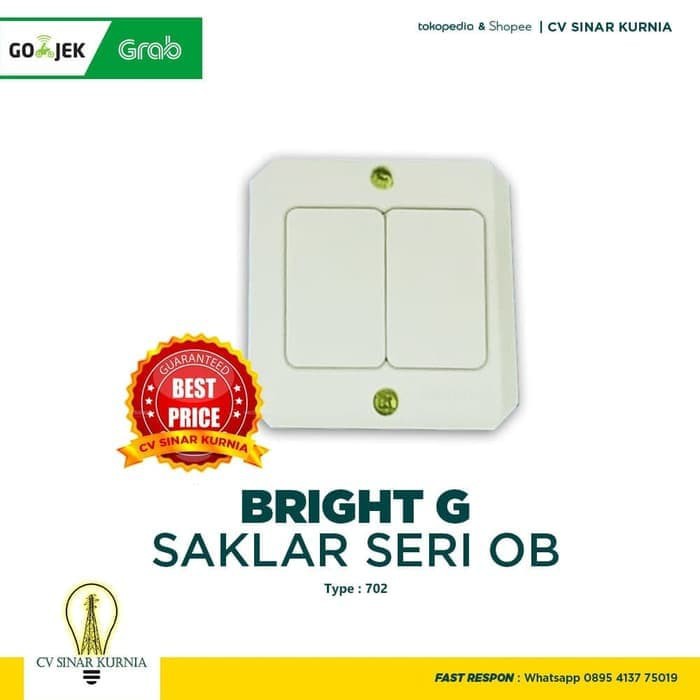 Saklar Seri Saklar  Bright G 702 Seri OB Outbow Warna Cream