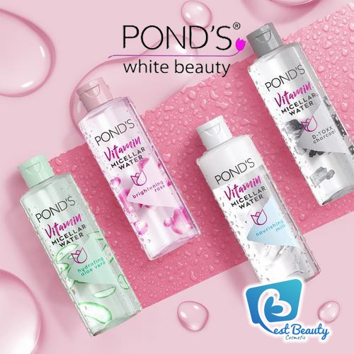 ★ BB ★ Pond's Vitamin Micellar Water Makeup Remover | PONDS D-Tox Charcoal Brightening Rose Nourshing