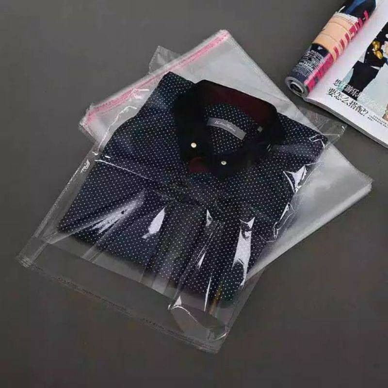 [50 Pcs] Plastik OPP Lem/Plastik Seal/Plastik OPP Baju 30x34 28x34 25x31