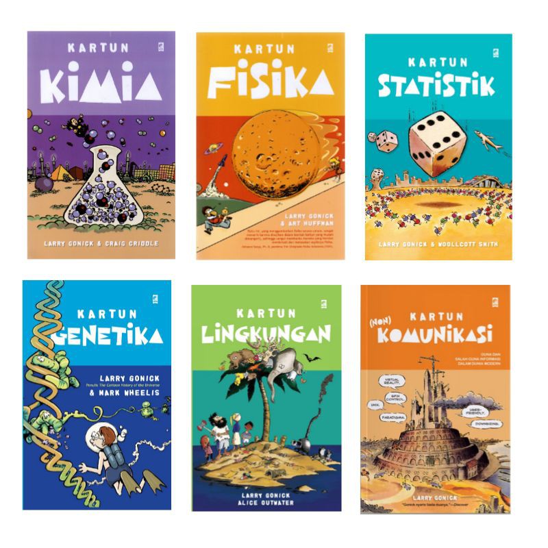 Larry Gonick : kartun Genetika, Statistik, Kimia, Fisika, Lingkungan, Non Komunikasi