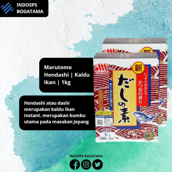 

SPESIAL PROMO - MARUTOMO HONDASHI | KALDU IKAN 1KG