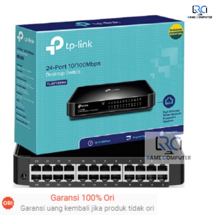 TP-LINK TL-SF1024M 24-Port 10/100M Switch Hub 24 Port Resmi Original