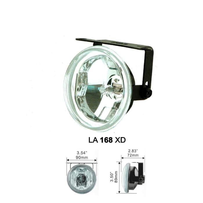 FOGLAMP / LAMPU KABUT DLAA UNIVERSAL LA168Y KUNING