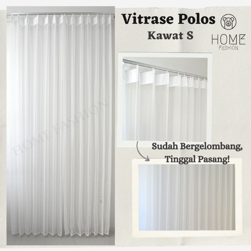 Vitrase Gorden Vitrase Polos Dalaman Gorden Vitrase Tebal Vitras Daleman Gorden