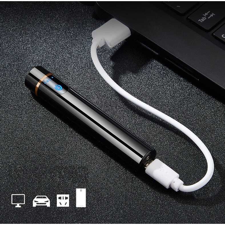 Bayar Ditempat Sanqiao Korek Api Elektrik Touch Sensor USB Rechargeable - ZC113