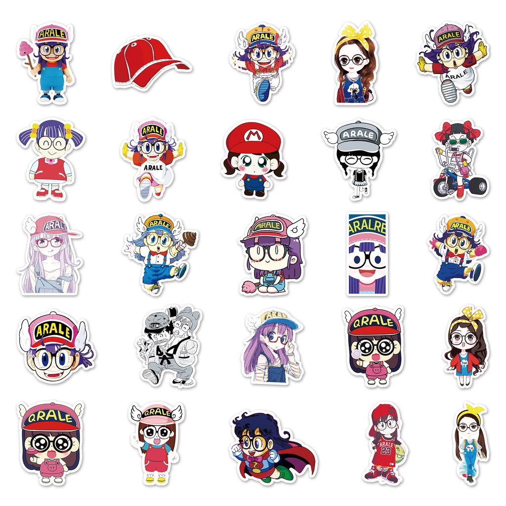 Zhang ARALE kartun graffiti stiker bagasi skuter sepeda otomotif dekoratif pasta stiker dekoratif