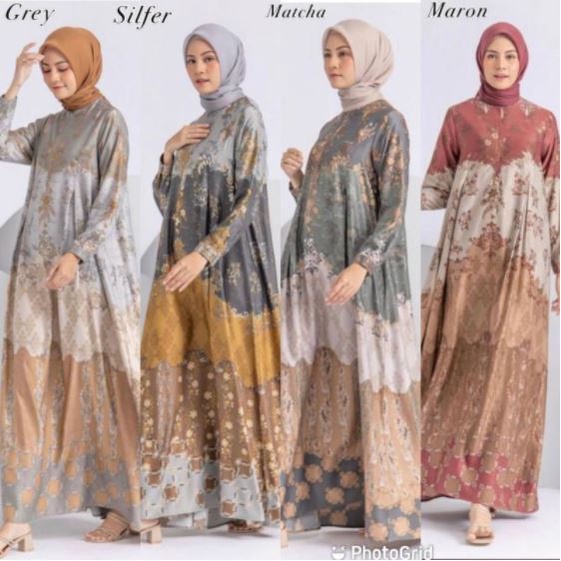 termurah 2022 | gamis gucci | silk premium | sutra | wanita | bahan dior silk premium | pesta | keba