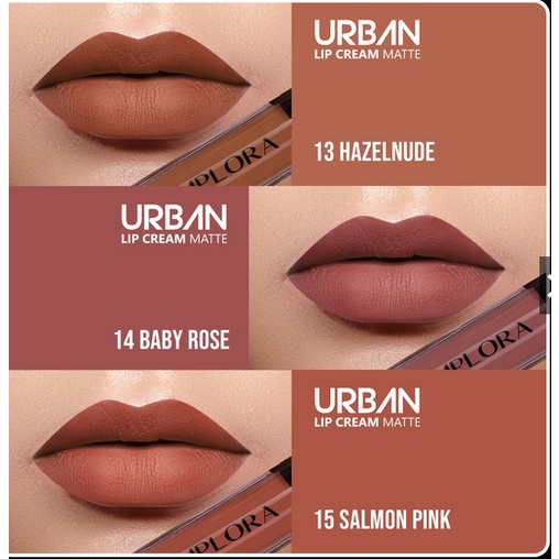 ✨SHASYA✨  IMPLORA ✔️BPOM URBAN LIP CREAM MATTE ORIGINAL BEST SELLER 1-20 NEW COLOUR