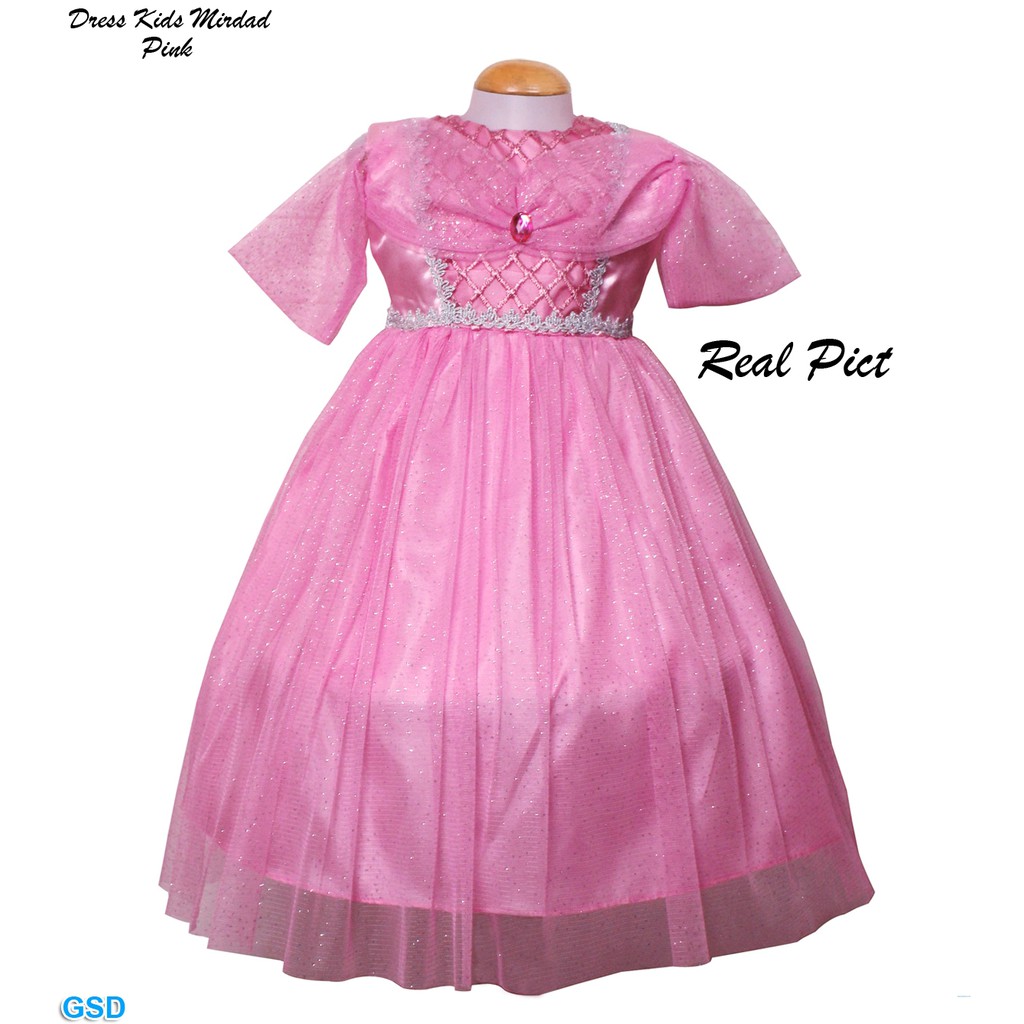 Dress Kids Mirdad/ Baju Princess 5-8 Tahun/Brukat Anak Good Quality/Gaun Pesta Anak