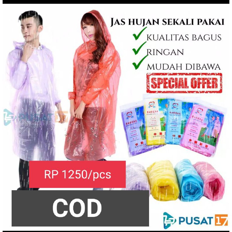 Jual Jas Hujan Plastik | Shopee Indonesia