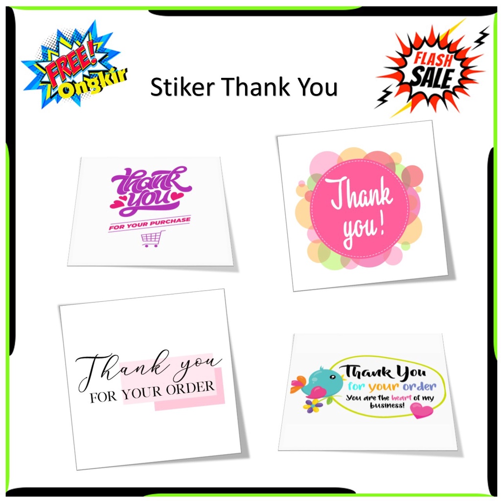 

Stiker Terima Kasih Untuk Orderan Thank You For Your Order