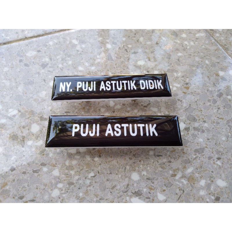 Name Tag Resin Pengait Manset