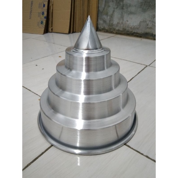 cetakan tumpeng jumbo bahan aluminium/loyang tumpeng