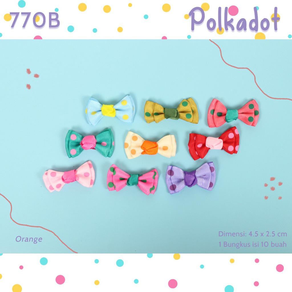 Pita Aplikasi Grosgrain Polkadot 770B (per-10Pcs)