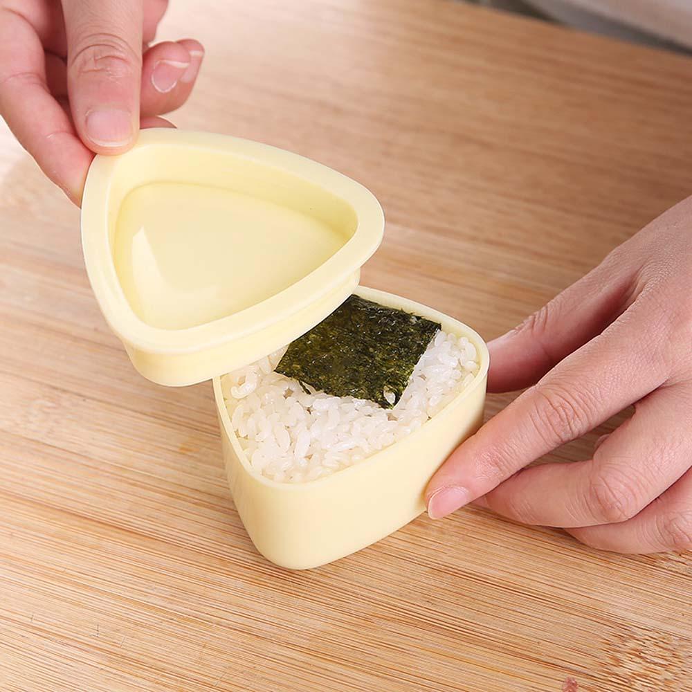 [Elegan] Cetakan Sushi Maker 3PCS/Set Home Seaweed Rice Cooking DIY Cetakan Nasi Makanan Bayi Segitiga