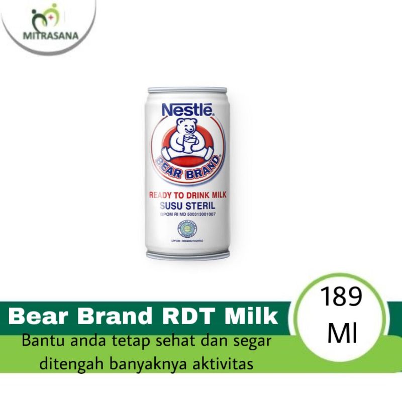 

Bear Brand RTD Milk 189 Ml - Susu Beruang