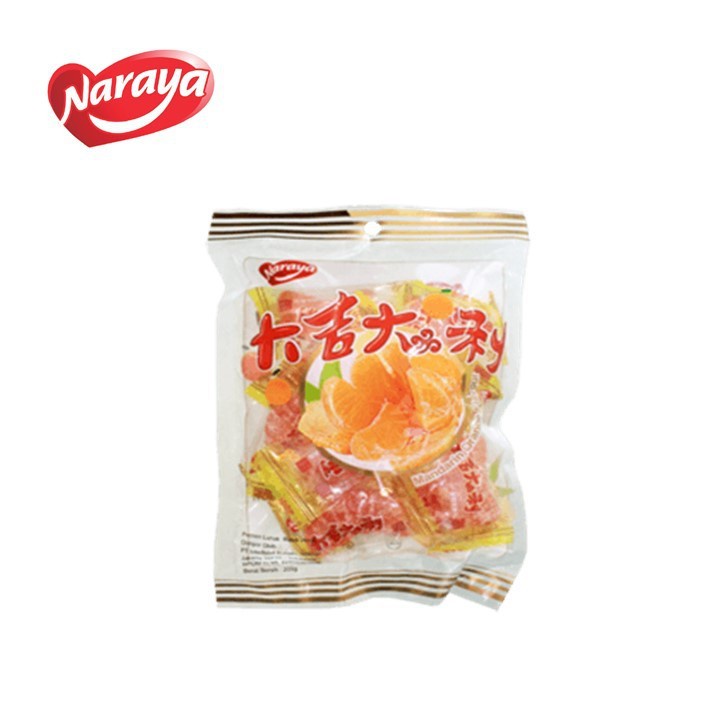 

Permen Jeruk Jelly 200 gr / Permen Jeruk Mandarin / Orange Candy Naraya