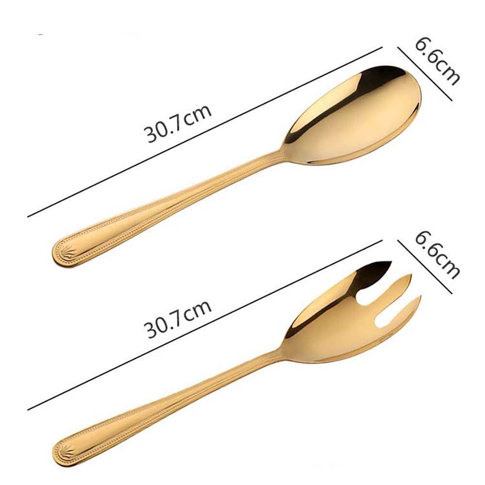 [Elegan] Sendok Dessert Besar Menggunakan Peralatan Prasmanan Food Server Sendok Garpu Makan Alat Restoran Sendok Garpu