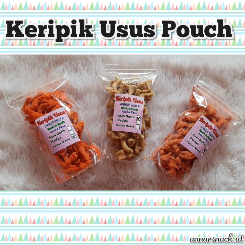 (PROMO COD) Keripik Usus Pedas Pouch 100gr