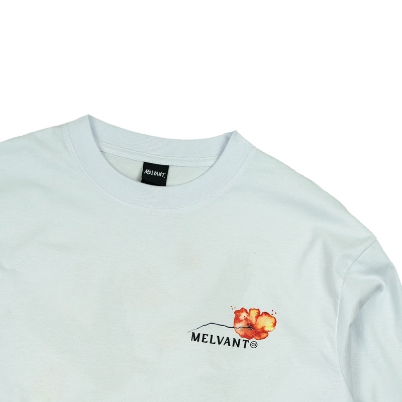 MLTS CORVUS WHITE - MELVANT LONGSLEEVE TSHIRT