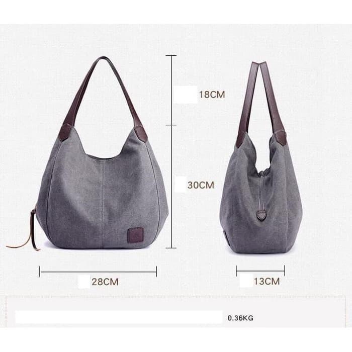 Tas Selempang Wanita Bahan Kanvas Premium - Lovata Tote bag