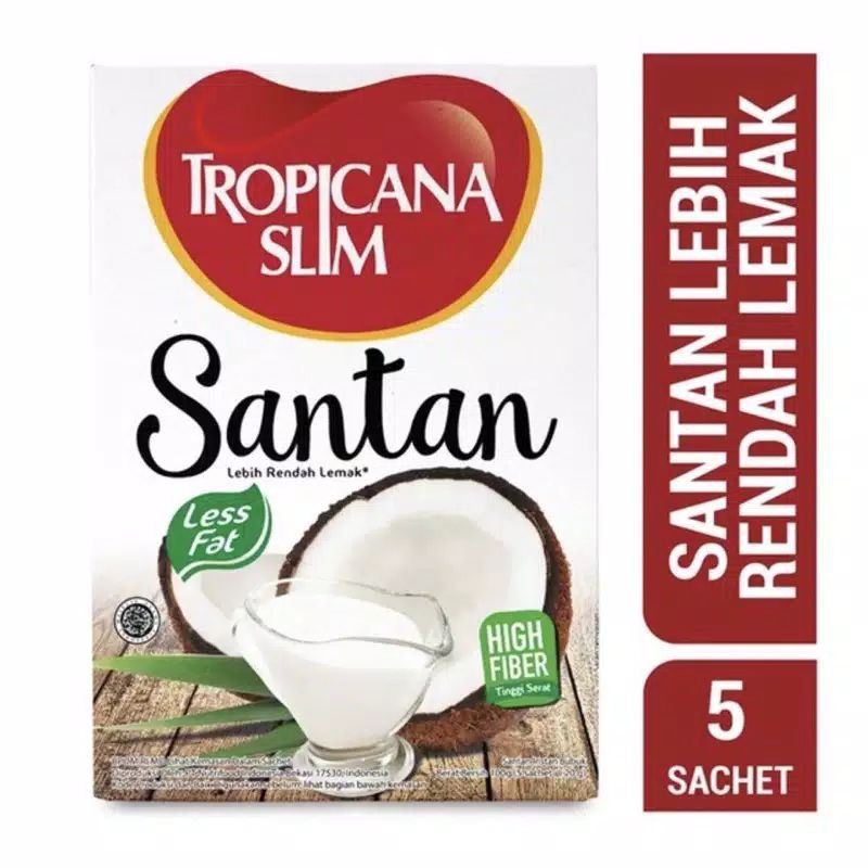 

Tropicana slim Santan isi 5 exp 2027