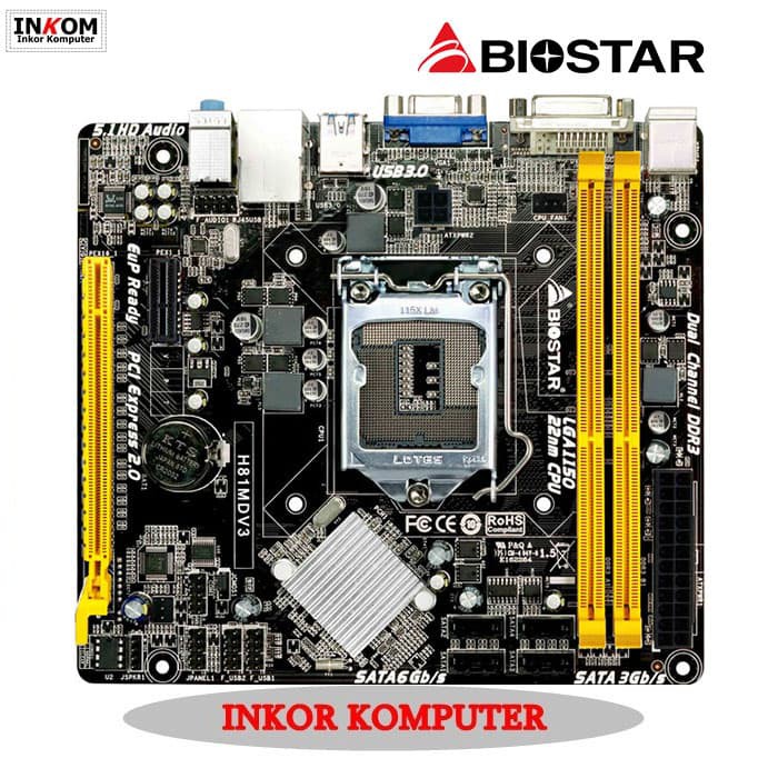 Mobo Intel Lga 1150 H81 BIOSTAR